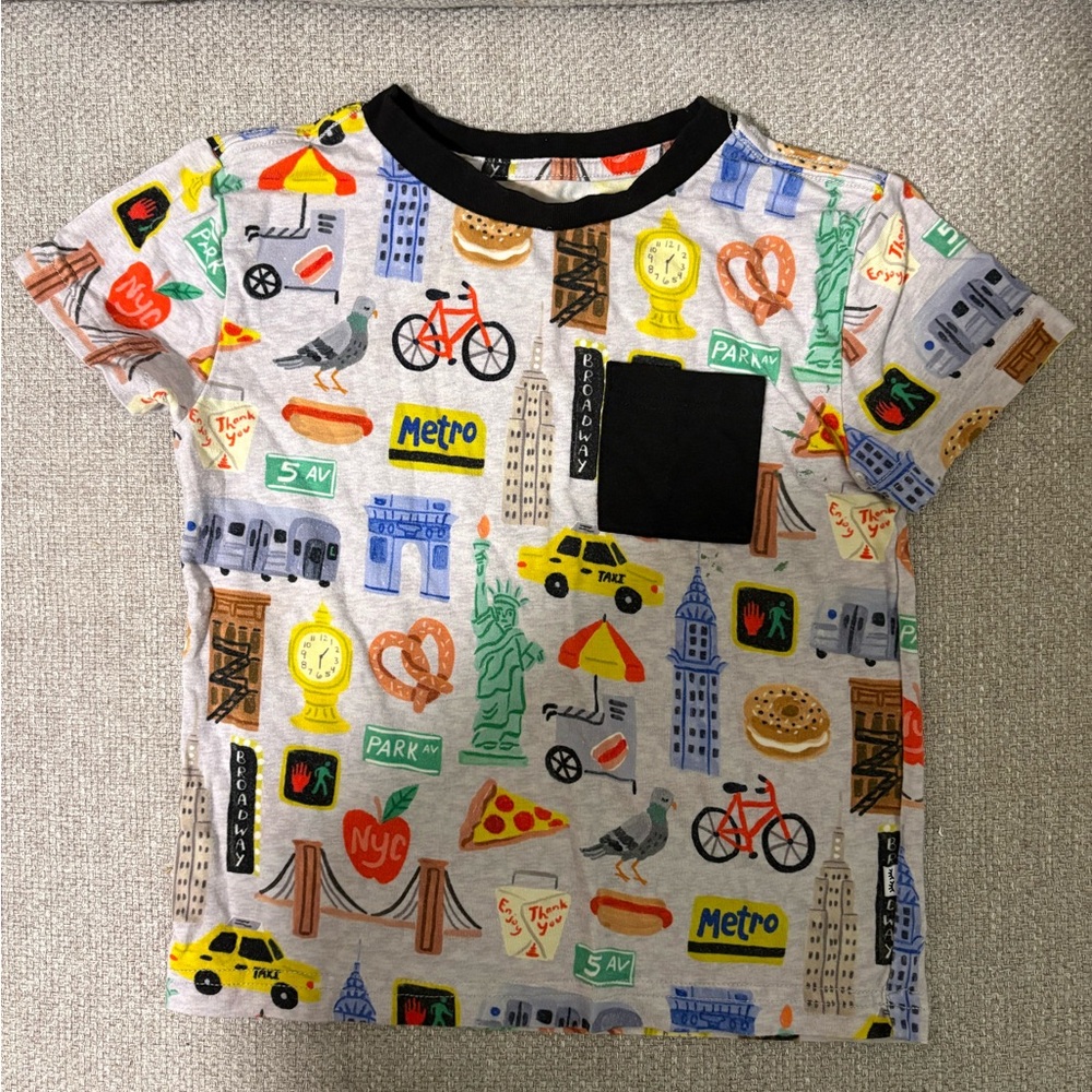Little Sleepies The Big Apple Relaxed Pocket Tee
